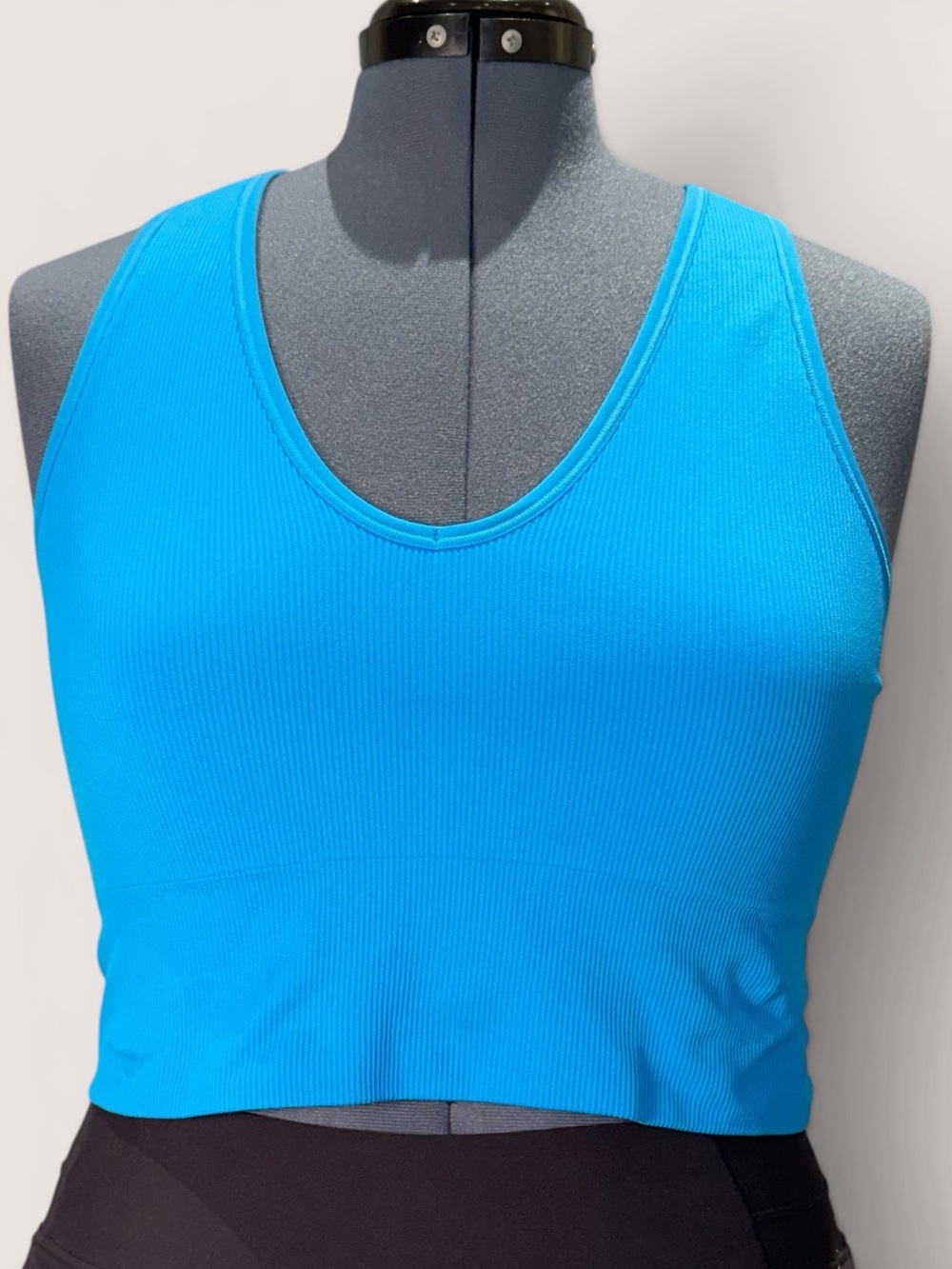 Women’s Athleta Aurora Seamless Crop Ribbed Tank Top size XL